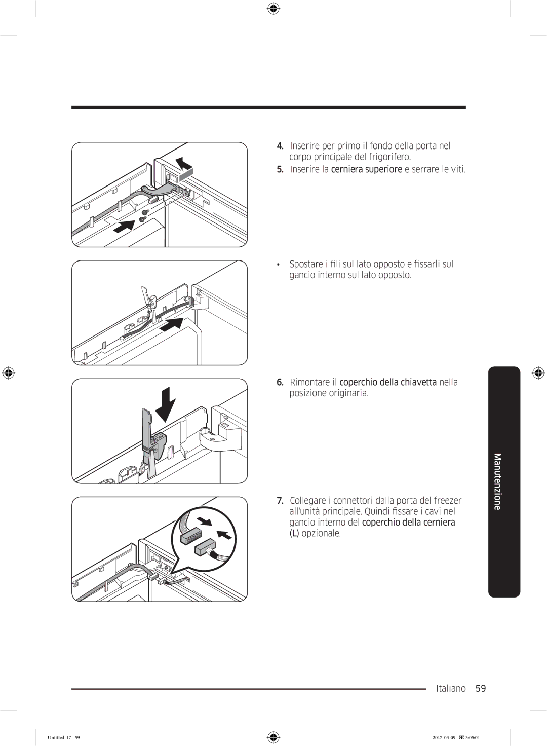 Samsung RZ32M71207F/ML, RZ32M7135S9/ES manual Opzionale Italiano  